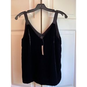 J. Crew, Drapey velvet camisole top. XXS